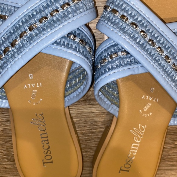 Toscanella Italy Blue Flats (NEVER WORN) - Picture 4 of 7